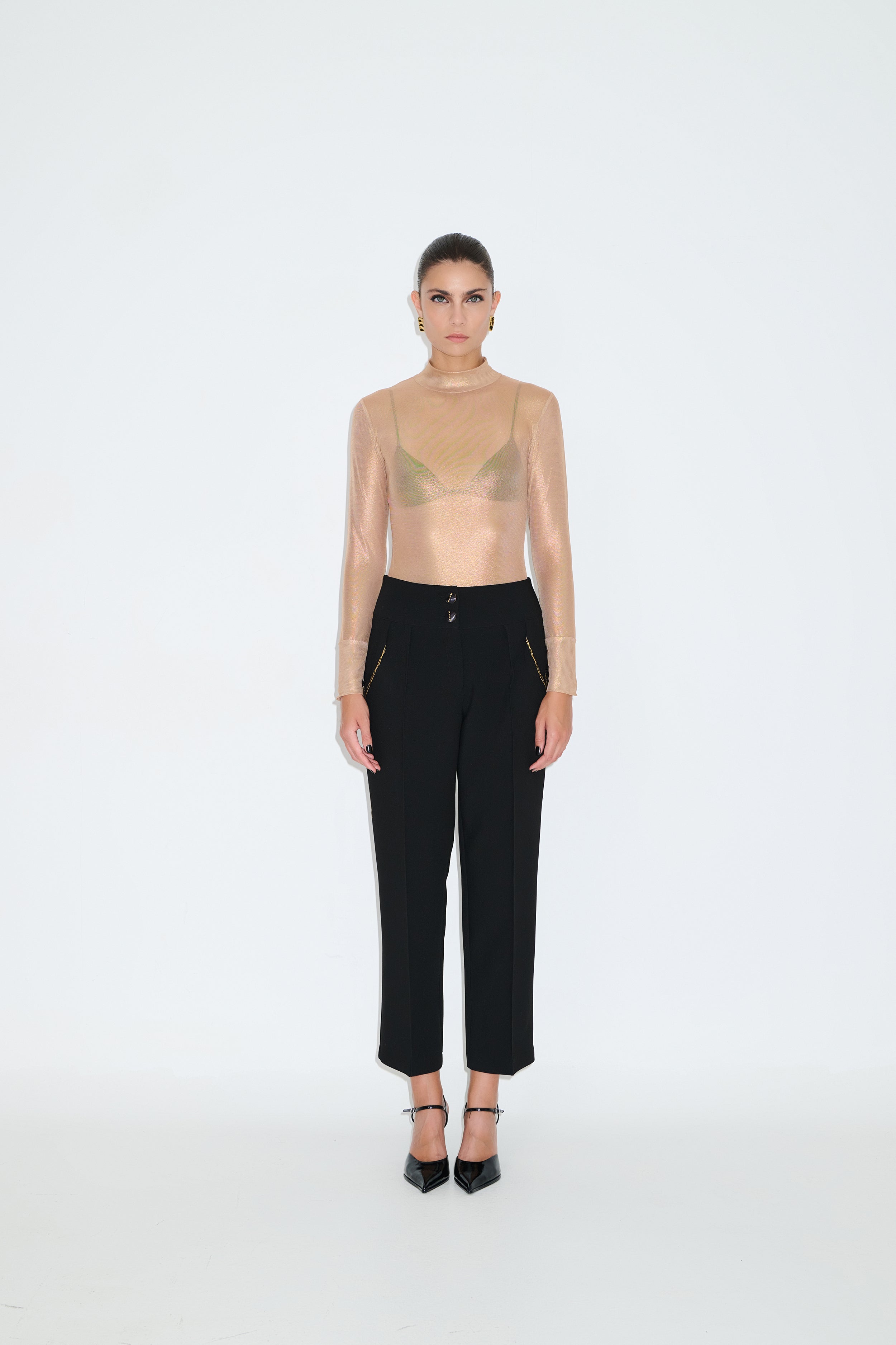 Embroidered trousers CELIA