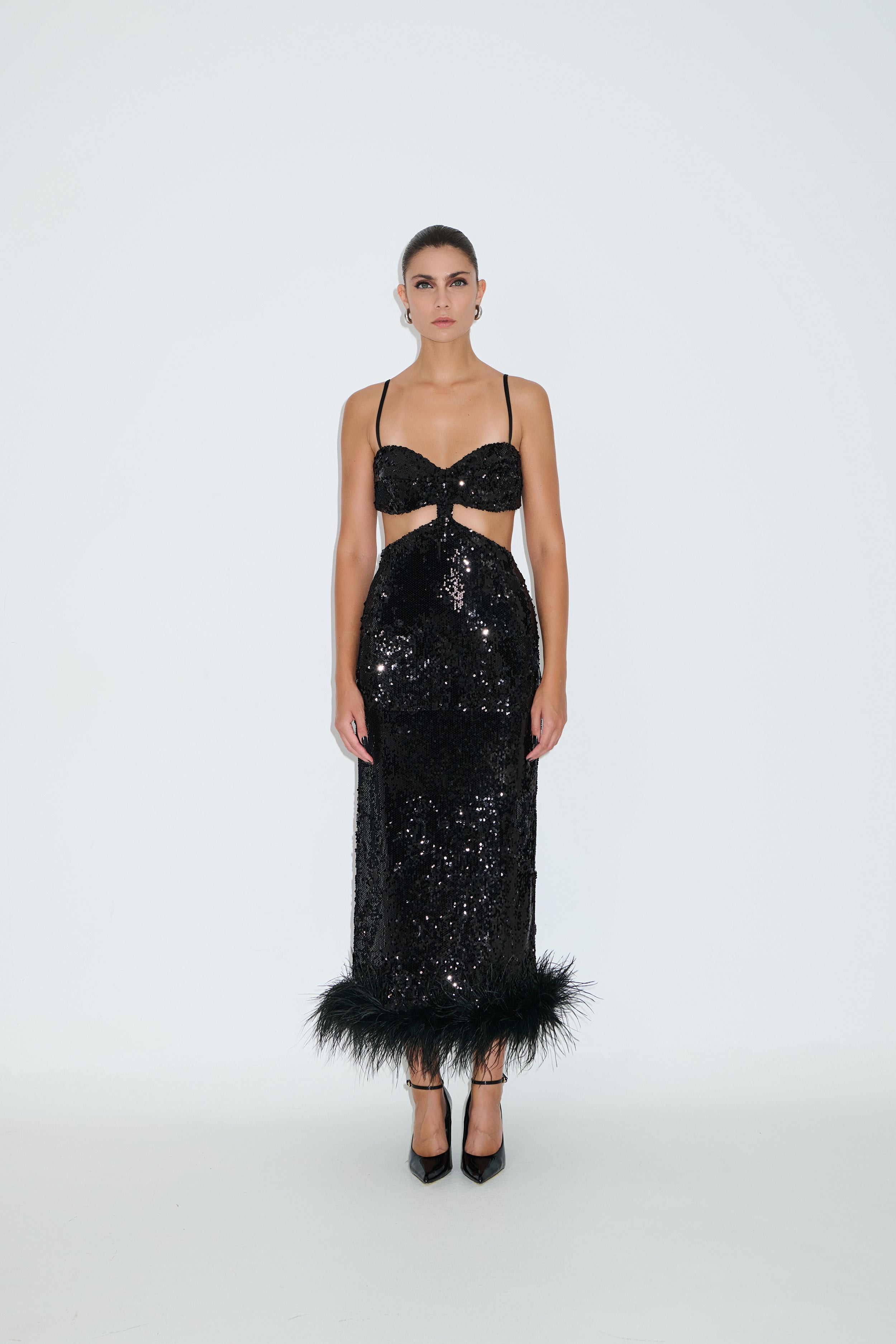 Cut-Out Dress in Sequin ΙΜΑΝΙ