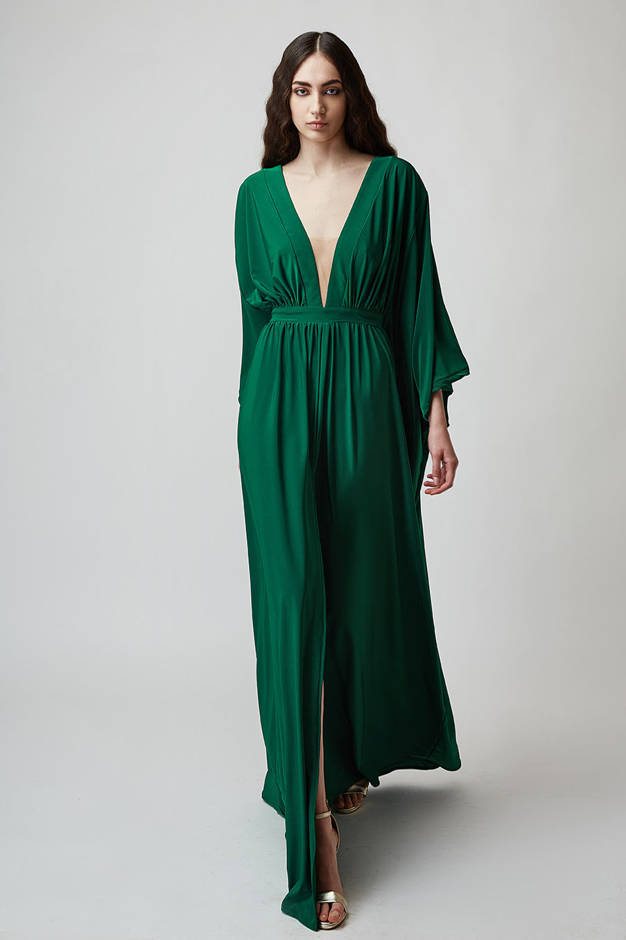 EMERALD BLUE MAXI DRESS